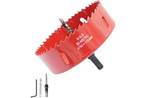 115mm Hole Saw LAIWEI Hole Cutter,For Drilling Wood, Aluminum Profiles,PVC and Other Materials(4-1/2"(115mm))…