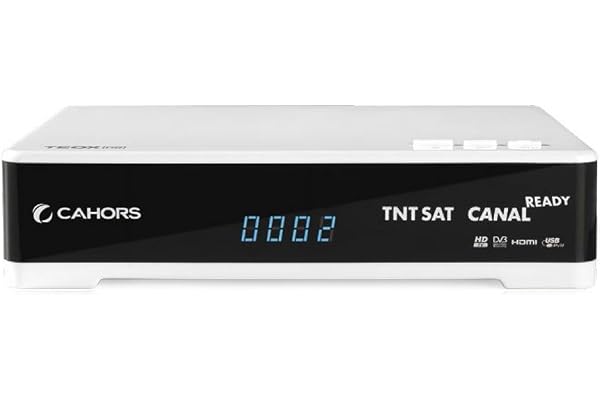 CAHORS Teox Récepteur Satellite HD 12 V + Carte TNTSAT Blanc
