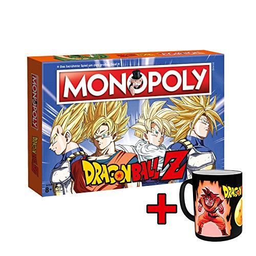 Preisvergleich Produktbild Monopoly - Dragon Ball Z - Deutsch - 6 Sammler Spielfiguren / Gesellschaftsspiel / Brettspiel / Anime Spiel (mit Zaubertasse Super Saiyan)