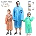 Produktbild EocuSun Regenponcho, 8 Pcs Notfall Einweg Wasserdichtes Poncho mit Kapuze, Regen Poncho Für Damen, Herren und Kinder - Perfekt Für Camping, Wandern, Outdoor, Freizeitparks, Regentage Ect.