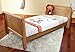 POPPY'S PLAYGROUND SCARLETT COUNTRY PINE COT BED & COTBED SPRUNG SAFETY MATTRESS