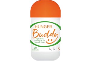 XLS Medical Hunger Buddy - Efficient Appetite and Hunger Pangs Control - Regulate Food Portions - Promotes Weight Loss - 40 Capsules - Handy On-The-Go Dispenser