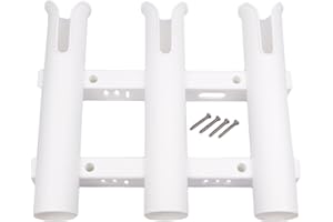 GATE 14 GATE14® Portacanna per Barca in Plastica da Parete 3 Tubi Ø 44 mm