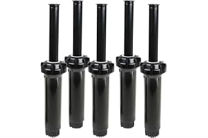 Toro 53458 5er Pack 570 Series 4" 15' Half Nozzle Pop-Up Sprinkler, schwarz