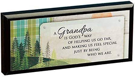 Abbey Gift 7 x 3 3/8" Grandpa Mini Plaque, Multi