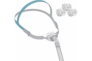 GBBAZU Sotto il naso Maschera in Silicone Assembly, Include cuscino per naso piccolo, medio, grande, telaio, gomiti e tubo flessibile - Forniture di ricambio