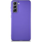KZY İletişim Samsung Galaxy S21 ile Uyumlu Kılıf Soft Premier Renkli Silikon Kapak - Mor