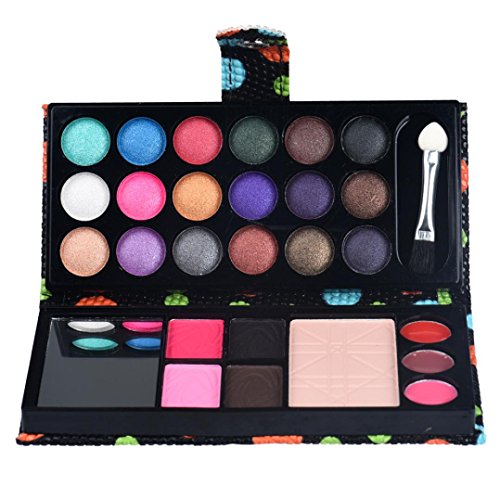 Xinantime 26 Colors Eye Shadow Makeup Palette + Lip Gloss Powder Set