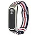Produktbild Hunpta@ Armband für Xiaomi Mi Band 2, Mode NylonSport Armband,Armband Ersatz(Schwarz,Silber) (Silber)
