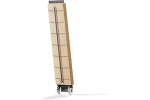 höfats - Flammlachsbrett mit Edelstahl Halterung - Flammlachs Räucherbrett aus Buche - verstellbar zur Temperaturkontrolle Feuerschalen - extra lang: 55 cm - 4-Fach wendbar