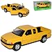 Produktbild Dodge Ram CAB 1500 Sport Gelb Pick-Up 1/24 Welly Modell Auto mit individiuellem Wunschkennzeichen