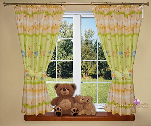 Baby Room Colourful Curtains 155x155 cm, Patterned Designs - Pattern 1