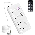 Smart Extension Lead with USB Slots Jinvoo WiFi Power Strip Surge Protector Compatible with Apple HomeKit Amazon Alexa Google Home and SmartThings