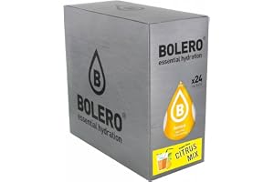 Möt Bolero Drinks CITRUS MIX Pack | 24x9g | Uppfriskande sockerfri pulverdryck med stevia | Vitamin C