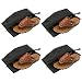 Produktbild Skitic 4 Stück Tragbar Wasserdichte Nylon Reise Schuhetasche Schuhbeutel Leichte Schuhtaschen Trockenen Tuch Schuhe Staff Zubehör Veranstalter Beutel Taschen mit Reißverschluss - Schwarz