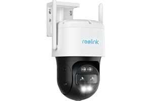 Reolink 4K PTZ WiFi Kamera Bezpieczeństwa z Dual-Lens 6-krotnym Zoomem Hybrydowym, Obrotem 360° i Pochyleniem 90°, Noktowizją, Wykrywaniem Obiektów i Dwukierunkowym Dźwiękiem, TrackMix WiFi