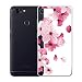 Produktbild IJIA Hülle für ASUS Zenfone Max Plus ZB570TL Transparente Rosa Pfirsichblüte TPU Weich Silikon Stoßkasten Cover Handyhülle Schutzhülle Handyhüllen Schale Case Tasche