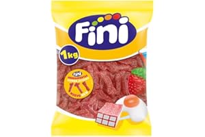 Fini - Golosina Herramientas Súper Ácidas | Bolsa 1 Kg |Chuche Sabor Fresa | Ideales para Eventos, Cumpleaños Halloween o Navidades.