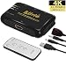 Produktbild HDMI Switch, kiirie 3 in 1 Out HDMI Switcher (4 K X 2 K) V1.4 mit kabellose Fernbedienung, IR-Empfänger, unterstützt Full HD 1080p 3D für DVD, HDTVs, Beamer, Xbox, PS4, WII U