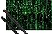 Produktbild 1art1 Poster + Hanger: Matrix Poster (91x61 cm) Matrix Code, Grüner Regen Inklusive EIN Paar Posterleisten, Schwarz