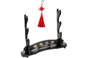 SOFIALXC Soporte de Espada Soporte de Soporte de Espada Samurai Soporte de Soporte de Espada para japonés Katana Wakizashi,Black,3floor