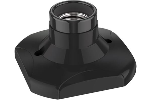 ledscom.de Plafonnier/douille de lampe ELEKTRA, noir, 1x E27 max. 60W