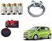 Auto Pearl Premium Quality Car Accessories Combo of Car Tyre Air Alert Valve Cap Set of 4 Pcs. & Premium Make Red Black Car Pet Seat Cover. & Full Steel Towing Tow Cable 2000kgs 6mm Heavy Duty 4Mtr. For Chevrolet Beat Type-2 RS.1347.00
