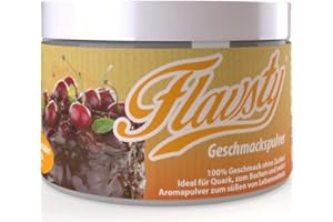 ‎FLAVSTY Flavsty® Geschmackspulver Schwarzwälder Kirsch - Veganes Geschmackspulver ohne Zucker - Aromapulver - Flavorpowder