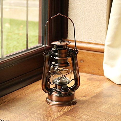 LED Sturmlampe mit Batterie – Sturmlaterne Elektrisch LED Öllampe Windlaterne Windlicht für Garten Bronze von PK Green - 8