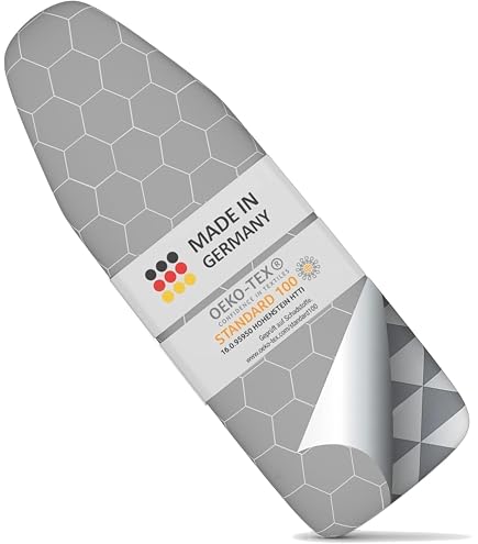 Housse De Planche à Repasser Silva - 100% Coton, Feutre 5 Mm - Pour Centrale Vapeur Et Fer à Vapeur - Taille L (turquoise) - Sans Amiante, Imperméable