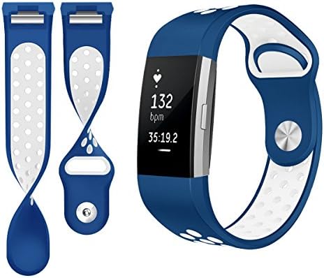 Fitbit Charge 2 Wrist Strap, Sahiyeah Sport Replacement Band Adjustable Wristband Accessories with More Comfortable Secure Clasp for Fitbit Charge 2 Smart Watch Fitness