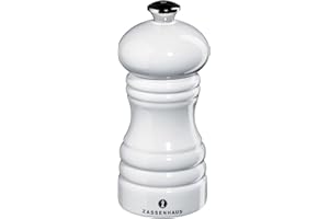 Zassenhaus 0000020403 Salzmühle Berlin, Buche, weiß glänzend, 12 x 5,3 x 5,3 cm