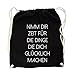 Produktbild Nimm dir Zeit Gym Bag Black