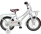 Farbe: Weiß 14 Zoll Qualitäts Kinderfahrrad Holland Style Mädchenfahrrad Kinder Fahrrad 21428