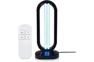EAGERMINDS UVC Desinfektionslampe Fernbedienungs, 38W UV Sterilisationslampe Keimtötende Lampe, UVC Desinfektionslampe Fernbedienungs, Desinfektionslampe, UV-Sterilisator Desinfektion Sterilisator (Schwarz)