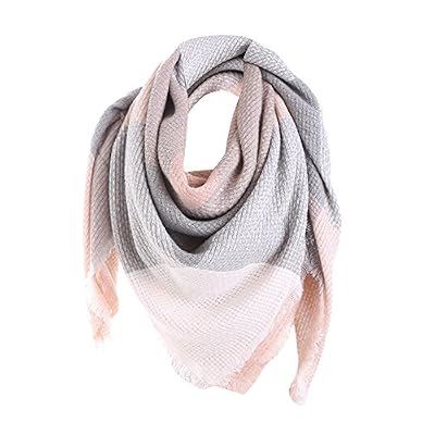 Smemek Foulards Élégant Echarpe Cachemire Echarpe Femme Hiver Écharpe à Carreaux