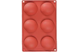BINOA JasCherry Forme de Grande Demi-sphères Moule en Slicone Antiadhésif - Moule en Silicone Moules Multi-Cavités pour Muffins, Gâteau, Savon, Gelée, Pâtisserie, Cupcake #7