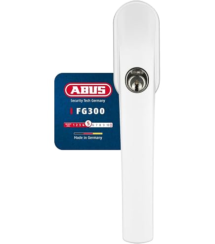 Set 4 Maniglie Per Finestre Con Blocco Sicurezza Bambini – Alluminio Bianco Con Serratura E Perno Da 35 Mm, Antieffrazione Per Porte Balcone