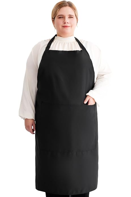 OWill Kochschürzen-Set, 2 Stück – Verstellbar, Mit Taschen, 67 X 71 Cm Aus Polyester Für Damen & Herren, Küche & Grill