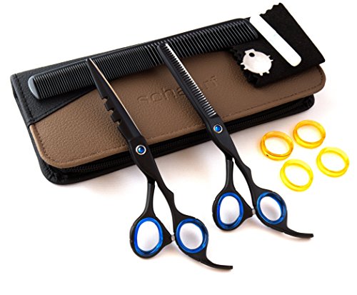 Ausverkauf – 2pcs Salon professionelle Friseur Haare schneiden dünner Schere Schere Friseur Set - 3