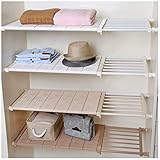 👍Zusätzlicher Stauraum - Regaltrenner nützlich für Küchenschränke, um ein Überfüllen auf einem einzigen Regal zu verhindern. Nützlich für den Kleiderschrank zu passen, um einen Haufen Kleidung zu teilen und die Verwendung von Kleiderschränken besser zu machen.