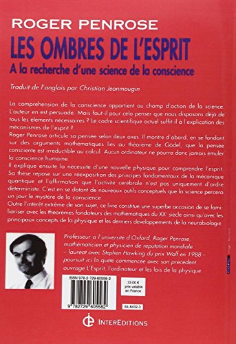 Book's Cover of Les ombres de l'esprit - À la recherche d'une science de la conscience