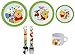 Produktbild Winnie the Pooh 6 teiliges Melamin Küchenset für Kinder, Teller, Müslischale, Suppenteller, Besteckset und Kinderbecher als preiswertes Set