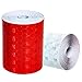 Produktbild 2 Stück Reflektorband, Borte 3M * 50mm Zuverlässiges Warnband mit hoher Intensität, weiß und rot