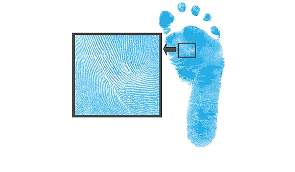 Kit Pour Empreinte Du Pied Et De Main Bleu Max 4 Empreintes Pour Tous Les Ages Seulement Sur Du Papier Special Amazon Fr Bebe Et Puericulture