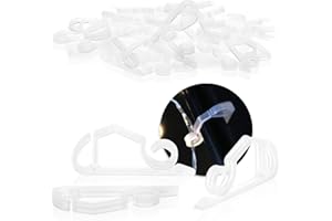 COM-FOUR® 50x haki do lampek choinkowych - plastikowe haczyki - mocowanie do zewnetrznych lampek choinkowych