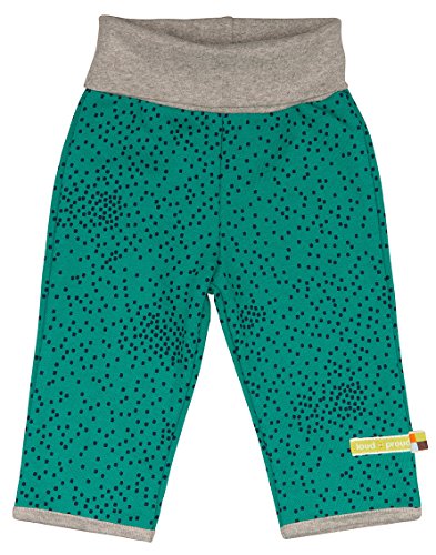 loud + proud Unisex Baby 468 Full Trousers, Green (forest Fo), 6-12 months (Manufacturer size: 74/80)