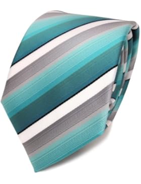 TigerTie Designer Krawatte gestreift -- 8 cm Krawatte in verschiedenen Farben