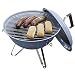 Produktbild Dangrill Mini Grill Kugelgrill Kohlegrill Holzkohlegrill blau Ø37x44cm für Terrasse Camping Garten Picknick Festival BBQ