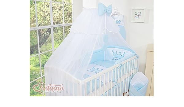 baby blue cot bed bedding